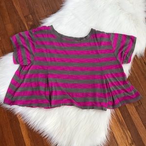Free People We The Free Striped Crop Top Small